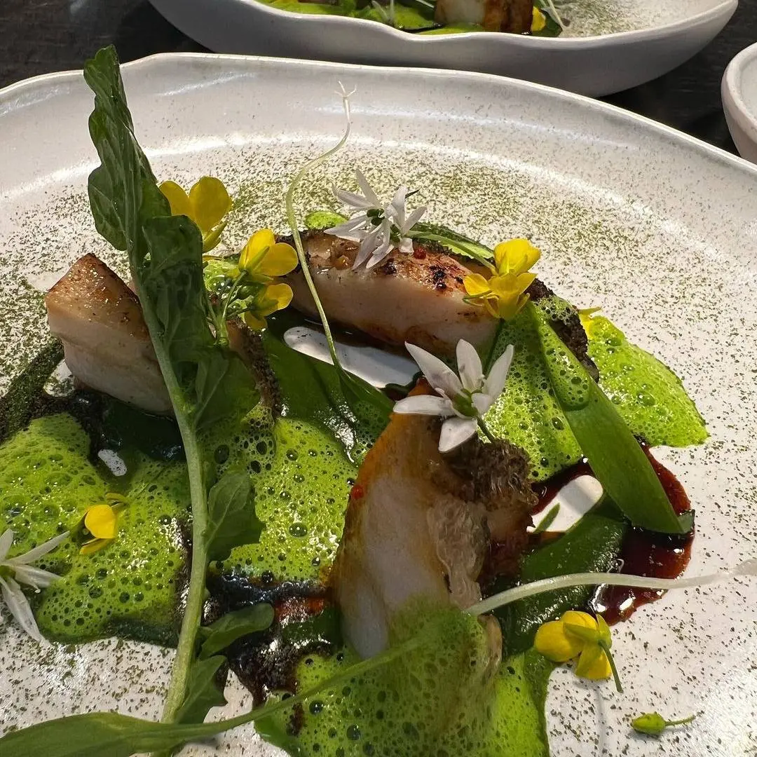 creation thumb for Diving Abalone/ Watercress/Onion Jus/Wild Garlic ☘️🌱