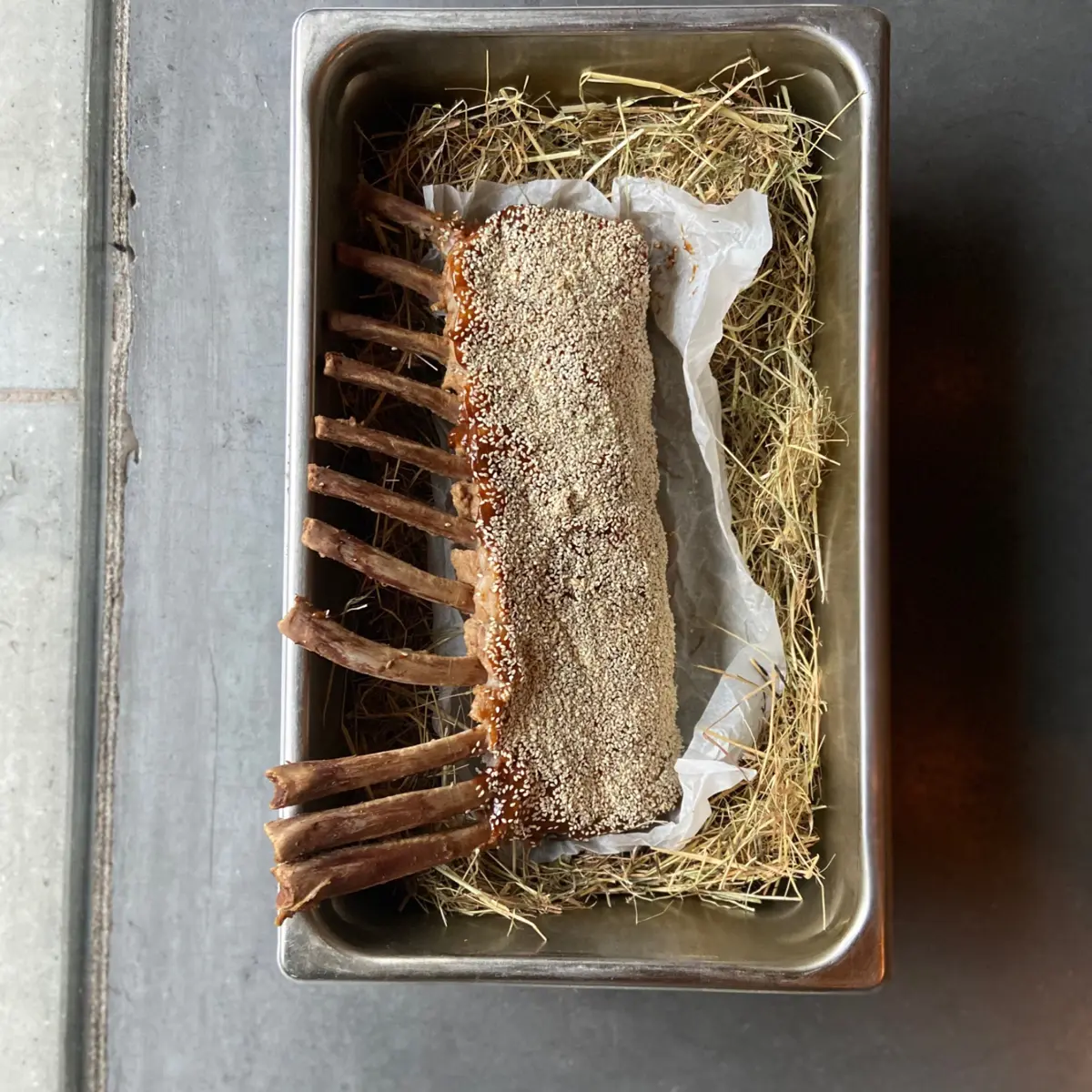 creation thumb for Pork rack with honey and miso glaze