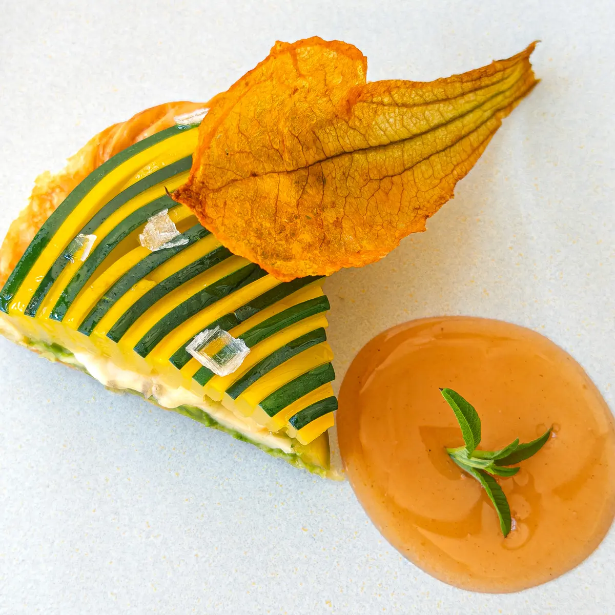 creation thumb for Courgette and cheese tart