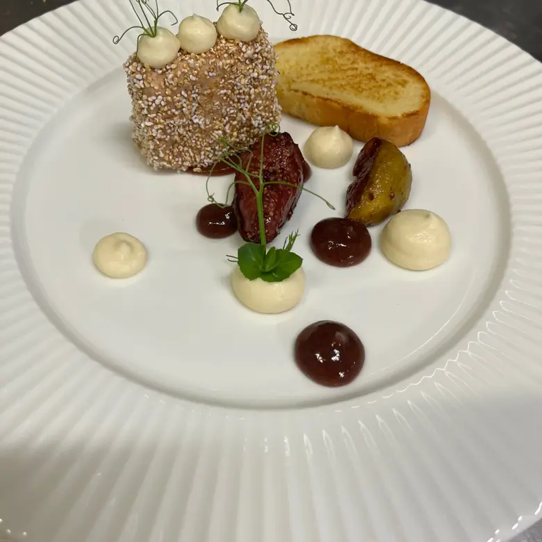 creation thumb for Terrine of Foie Gras/ Brioche / Celery / Plum