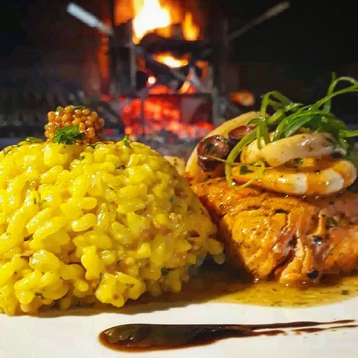 creation thumb for Salmón con risotto de mostaza 