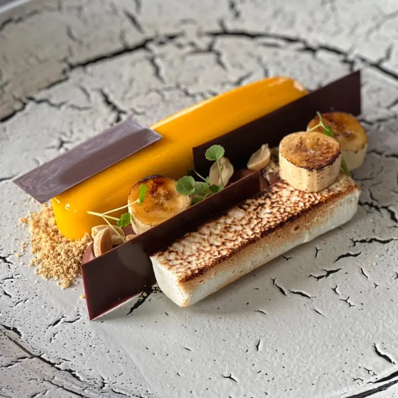 creation thumb for Banana, peanut, dark chocolate and marshmallow 