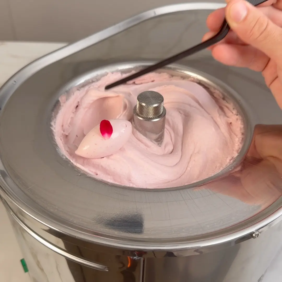creation thumb for Rambutan Sorbet with Rose Hydrosol and Hibiscus