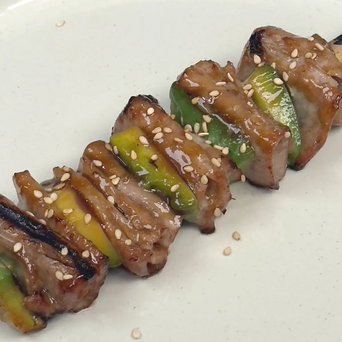 creation thumb for YAKITORI SKEWERS WITH TUNA BELLY AND AVOCADO