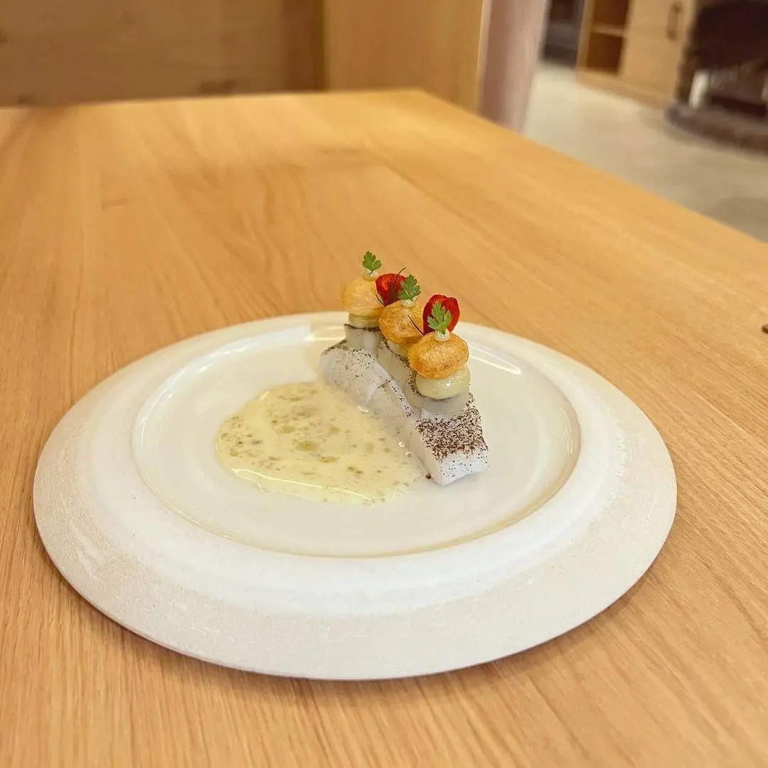 creation thumb for Turbot from Bretagne | Leek Hearts | Kombu | Vin Jaune