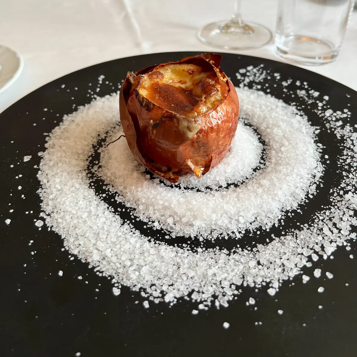 creation thumb for Salt-Baked, Stuffed Onion