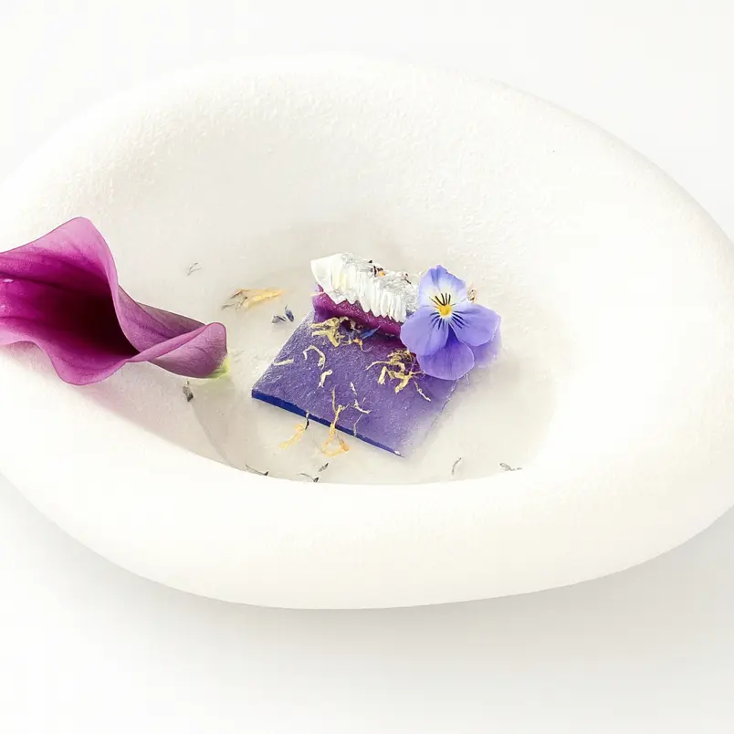 creation thumb for Purple Cabbage Jelly with Labneh