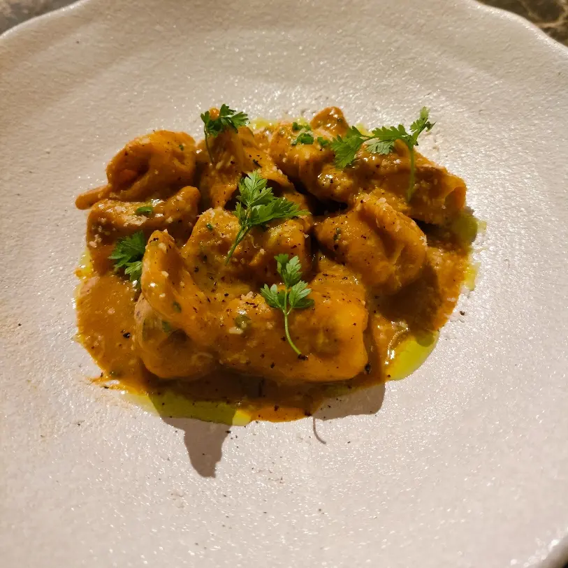 creation thumb for Tortellini with shrimp and bisque
