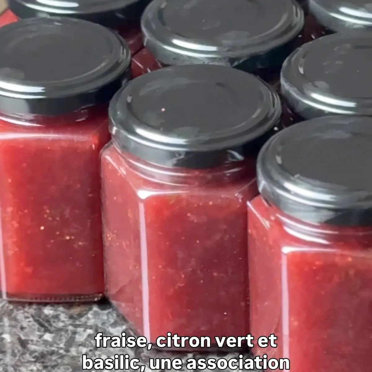 creation thumb for Strawberry, basil and lime Jam