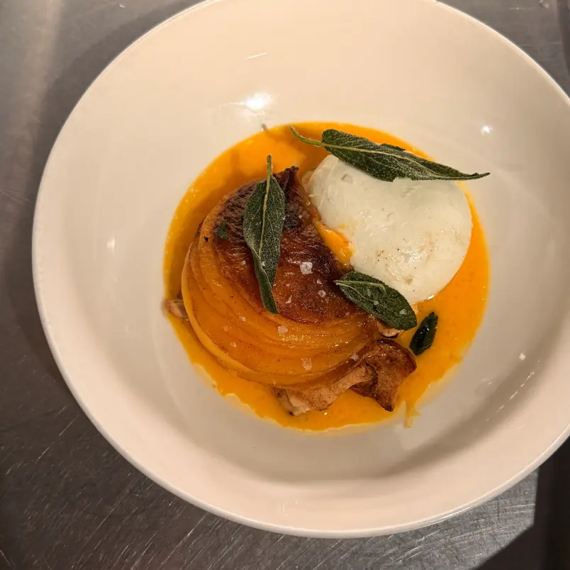 creation thumb for Butternut squash, mushrooms and mozarella.