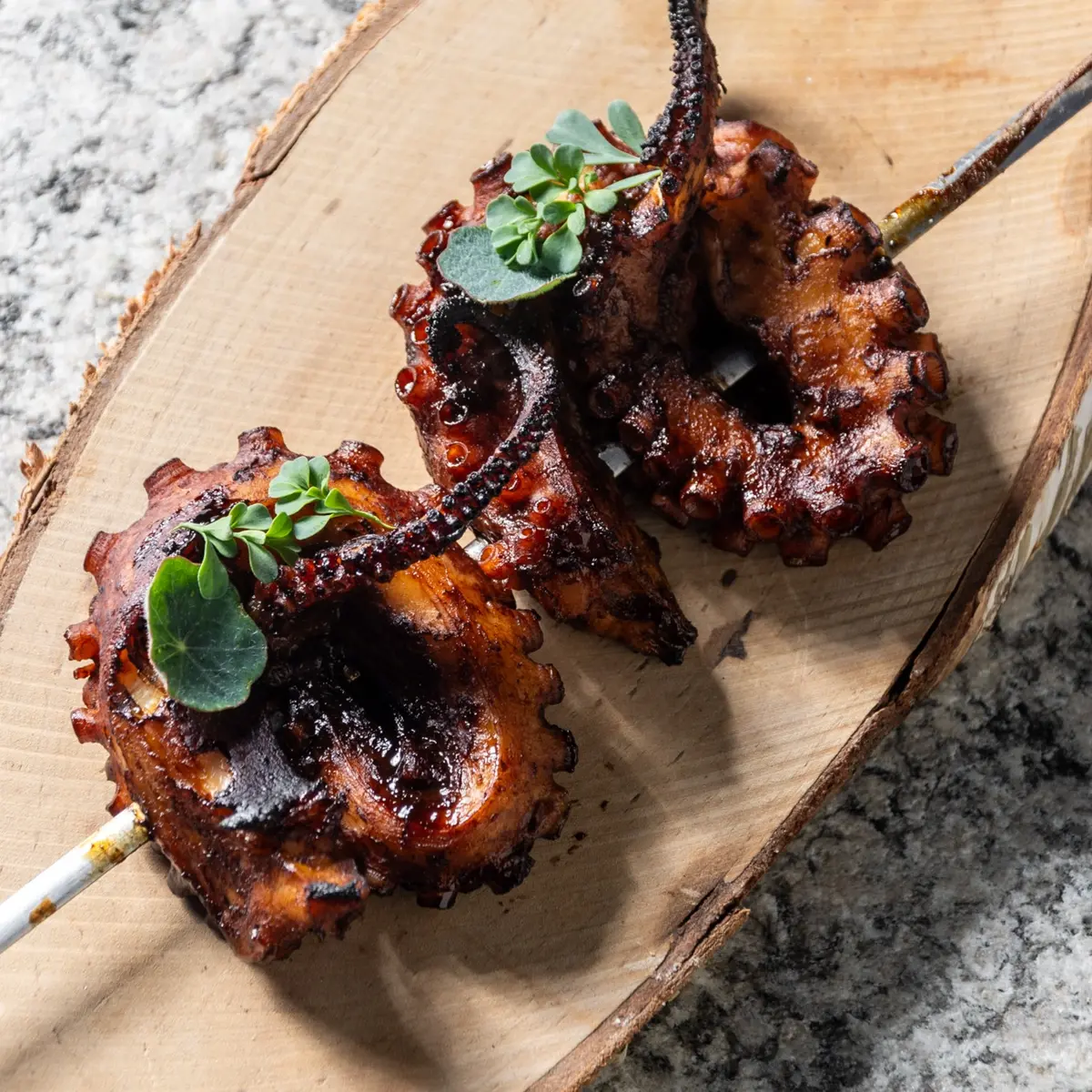 creation thumb for Octopus with Pomegranate Molasses & Soy Sauce