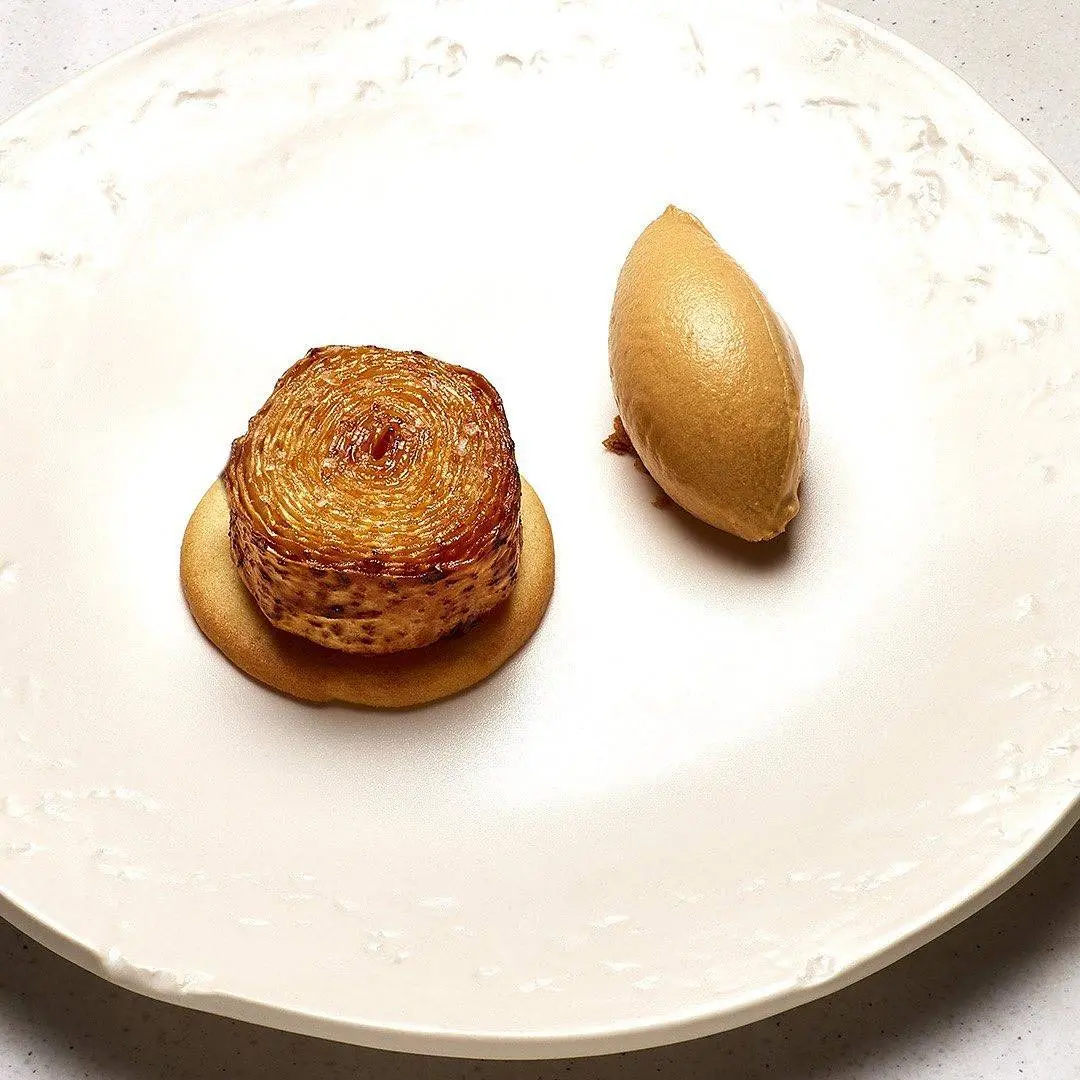 creation thumb for Celeriac tatin, toffee ice cream