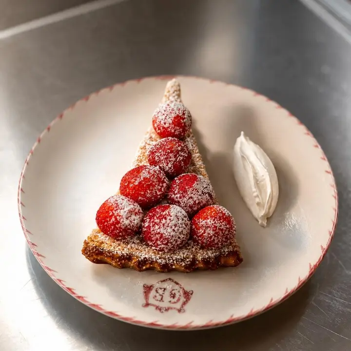 creation thumb for Almond Frangipane Tart with Strawberries and Crème fraîche