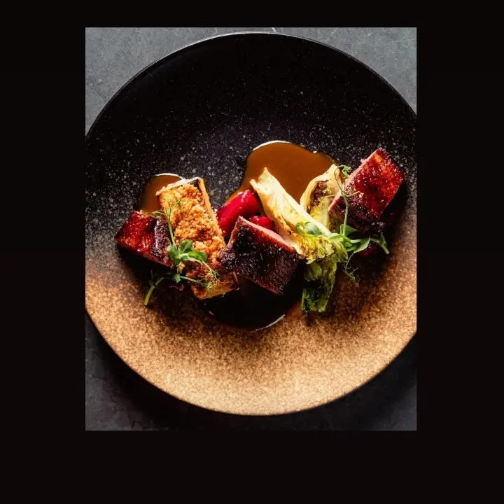 creation thumb for Sous Vide Duck Breast, Charred Baby Gem, & Chicken Jus