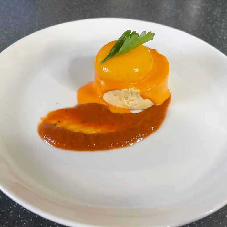 creation thumb for Tomato, roast pepper and feta starter