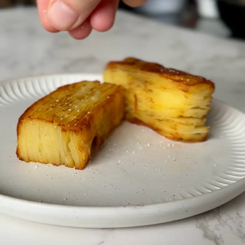 creation thumb for Kartoffelpavé mit pflanzlicher Butter