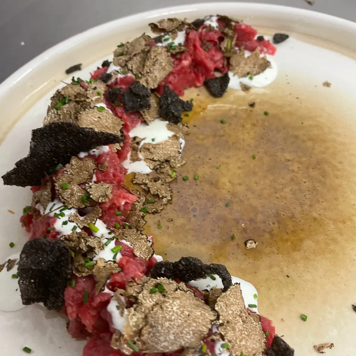 creation thumb for Bison tartare and truffle 