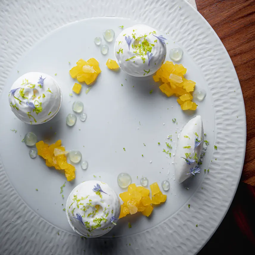 creation thumb for Plaisir (yuzu/pineapple/dark rhum/almond milk)