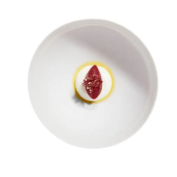 creation thumb for Ciccorino rosso joghurt and smoked oil