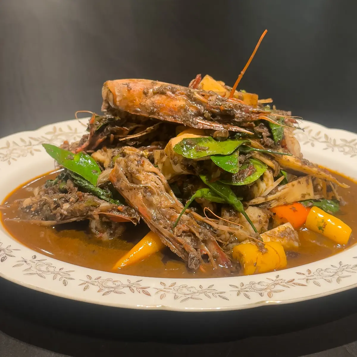 creation thumb for Chantaburi Jungle Curry with Tiger Prawn
