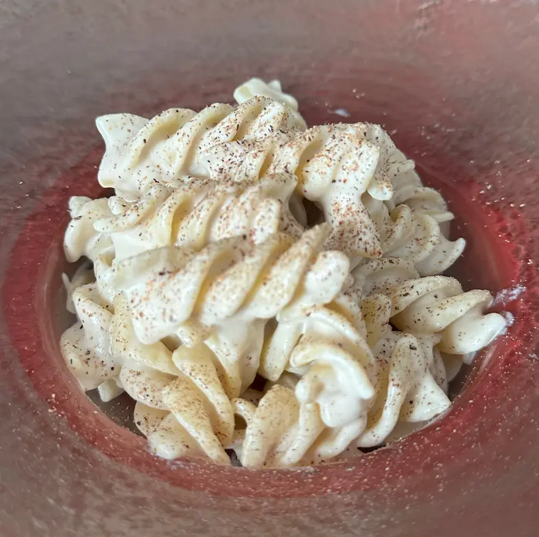 creation thumb for Cashew pasta vegan ‘cacio & pepe’