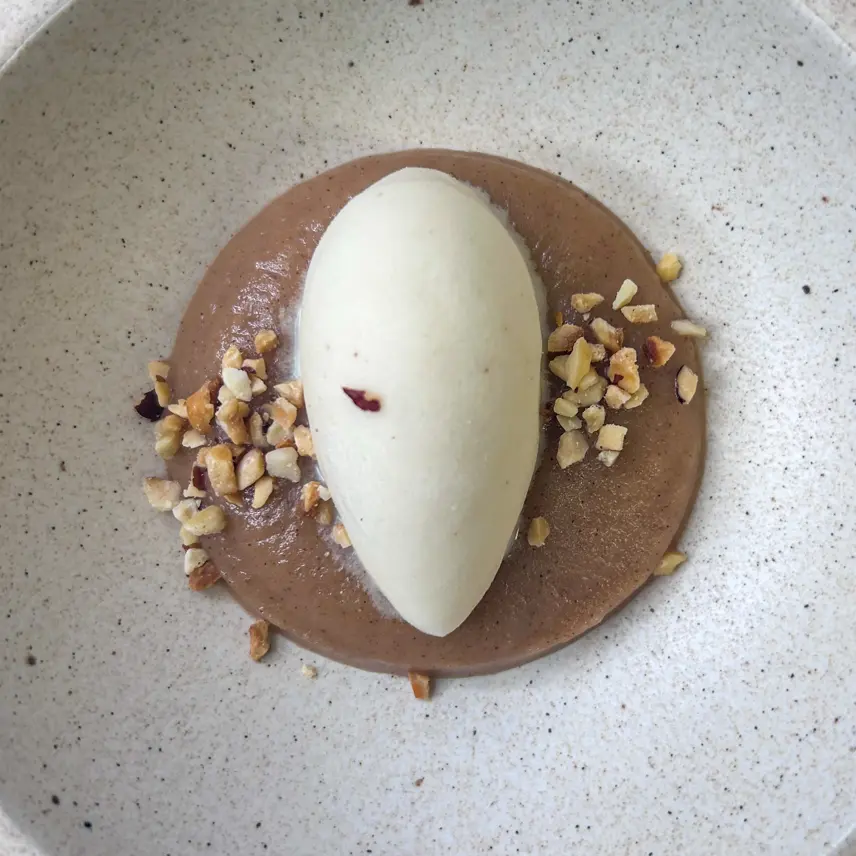 creation thumb for Spruce Syrup Ice Cream | Apple Compote