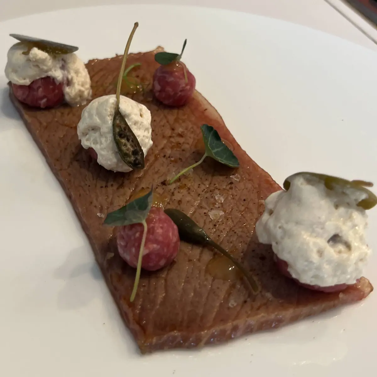 creation thumb for Tuna and beef tartare with espuma
