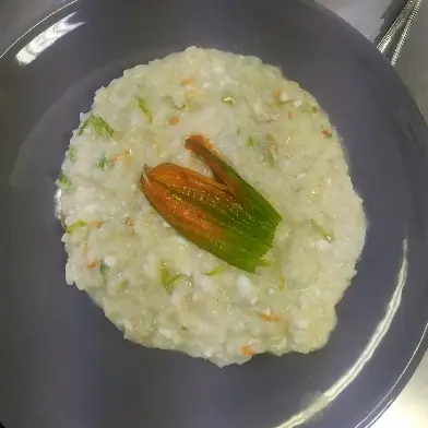 creation thumb for Risotto con crema di ricotta e fiori di zucca 