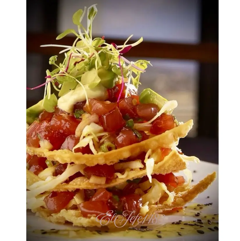 creation thumb for Ahi Poke Tostadas