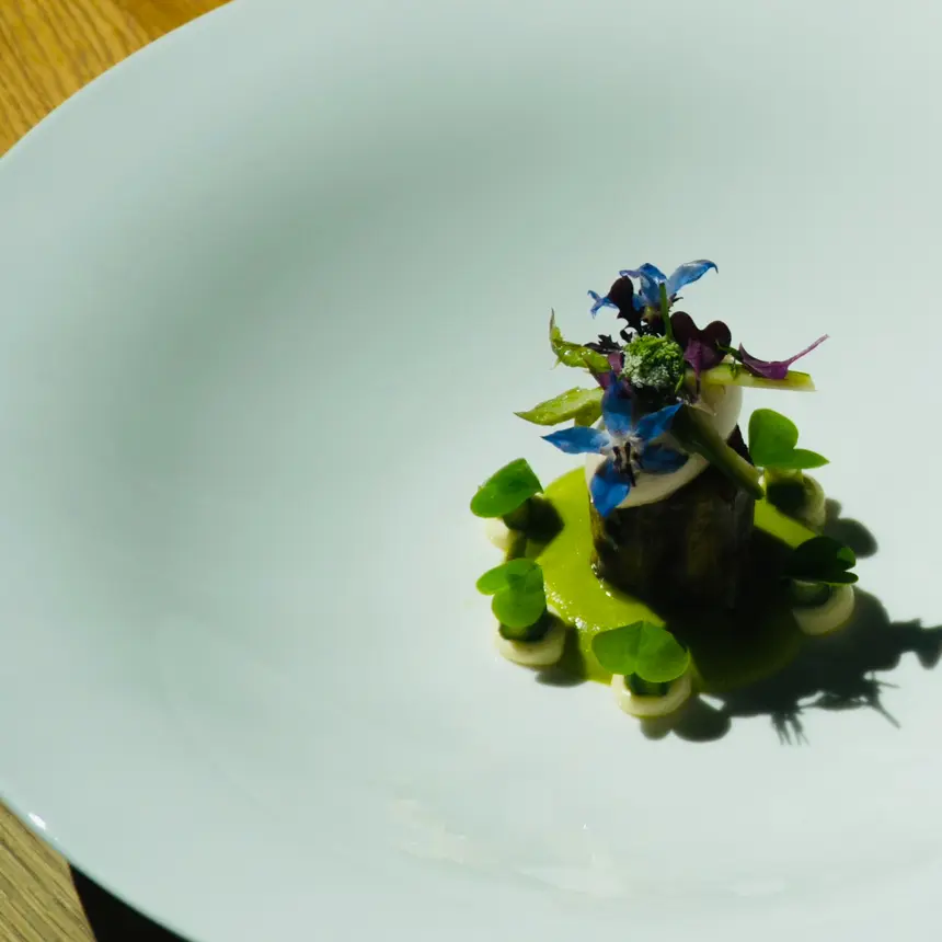 creation thumb for Spargel mit Mandeln und Umeboshi & Sauce Hollandaise