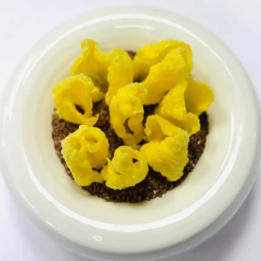 creation thumb for Saffron rice chips