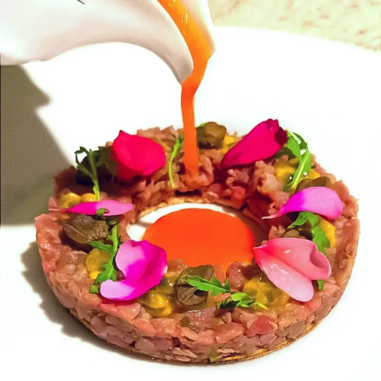 creation thumb for Kalbstatar, Sommer-Gazpacho, Fenchelsamen-Crisp