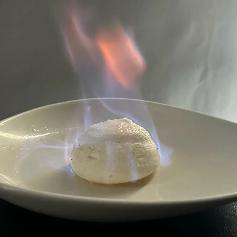 creation thumb for Smoked Milk Chocolate Meringue Bombe