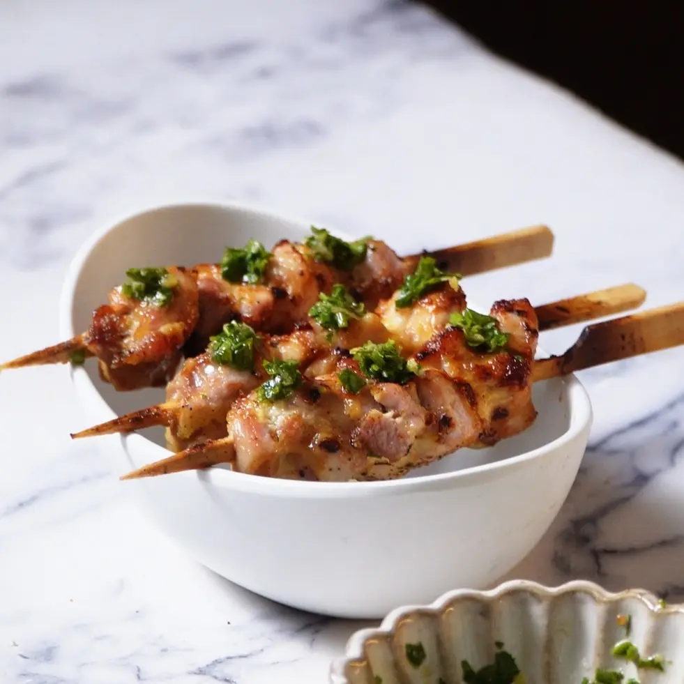creation thumb for EASIEST BBQ Chicken Skeewers