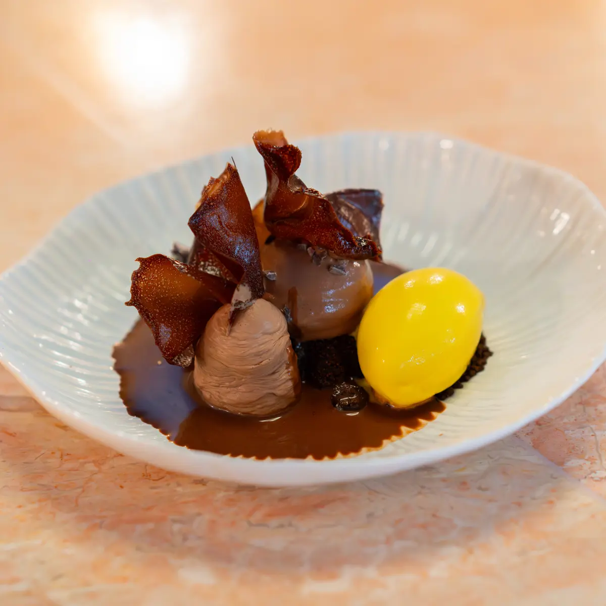 creation thumb for Chocolate & Saffron Dessert