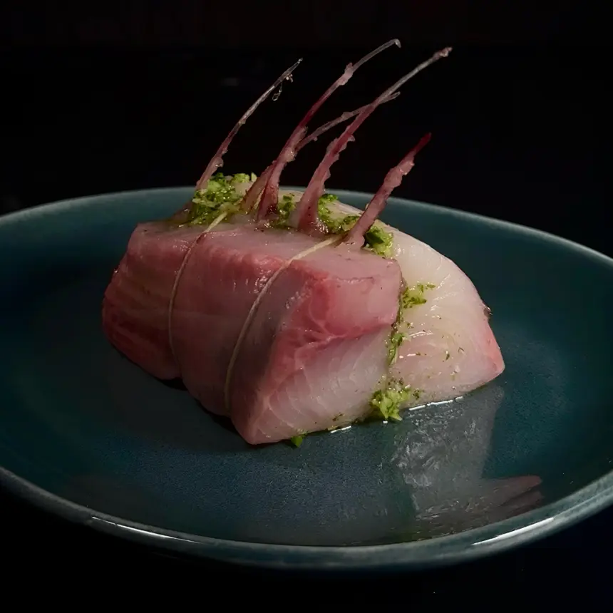 creation thumb for Kingfish yellowtail Ribs in gremolada