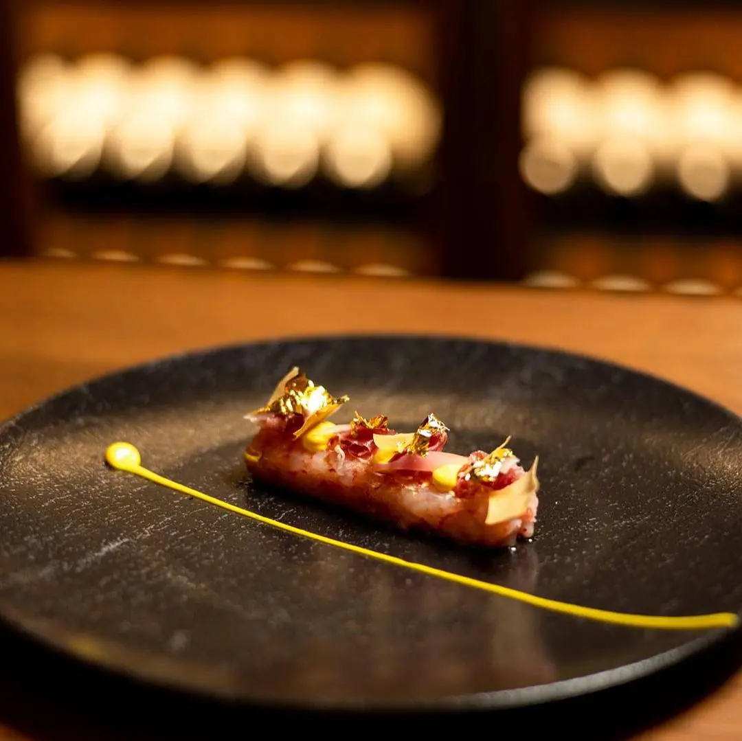 creation thumb for Red raw Mazara del Vallo shrimp "Benedictine Style"