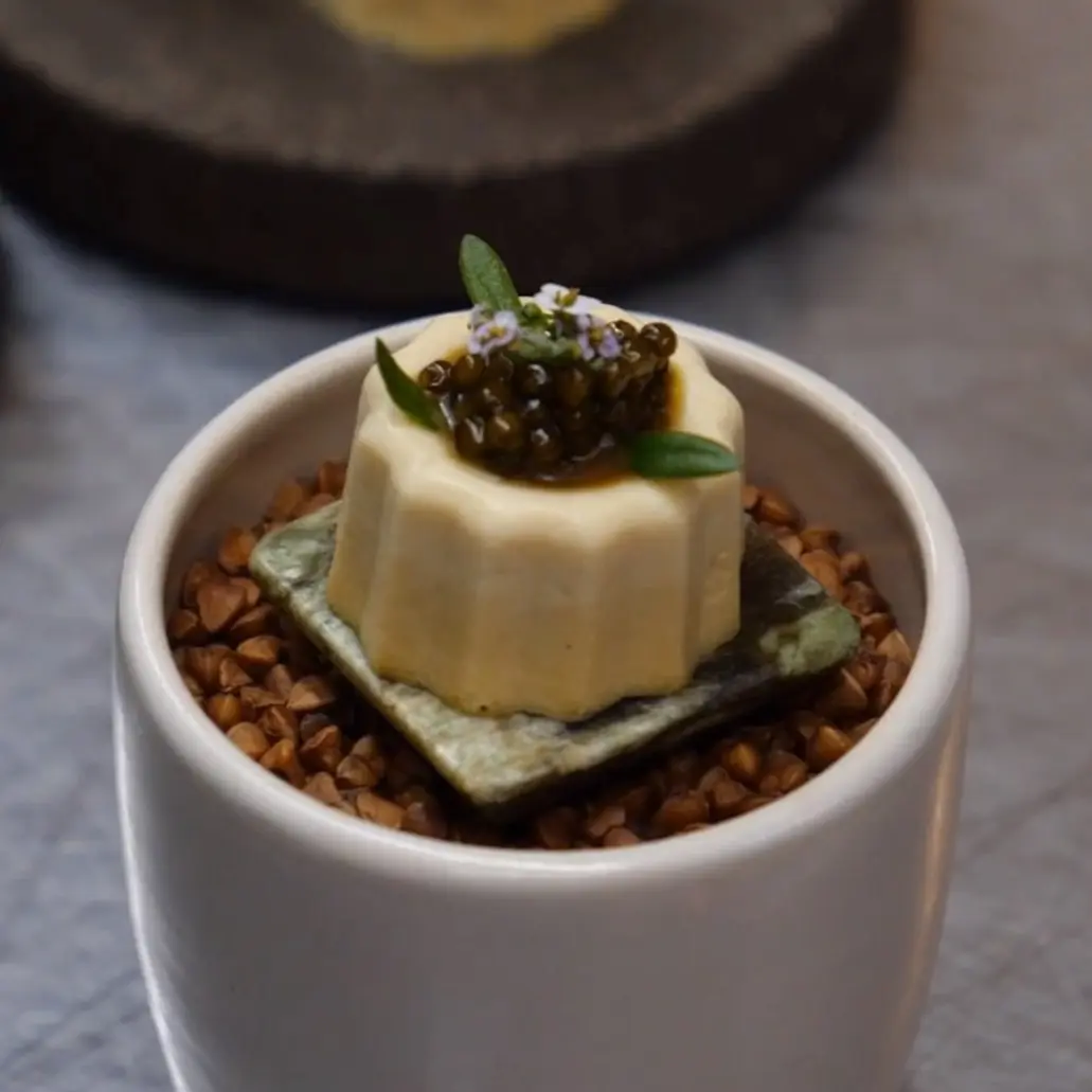 creation thumb for Sweetbread Cream & Bone Marrow Caramel