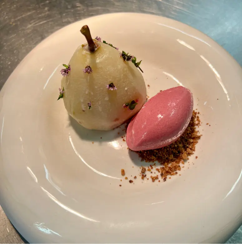 creation thumb for Poached Pear, Isabella Ice, Hazelnut