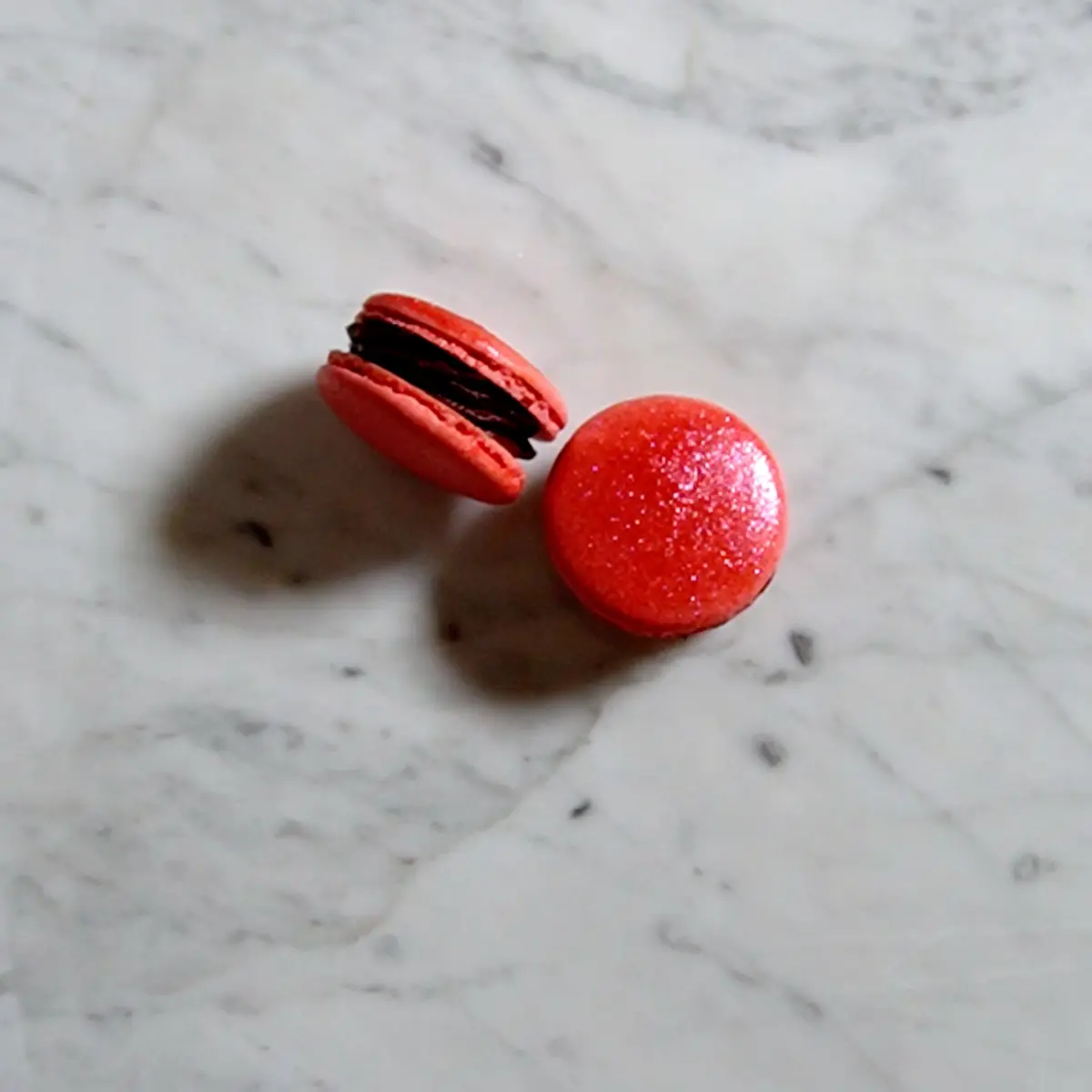 creation thumb for Dark Chocolate - Sour Cherry Macaron
