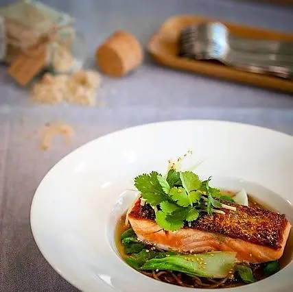 creation thumb for Salmon fillet / Soba noodles / Pak choy / Dashi broth
