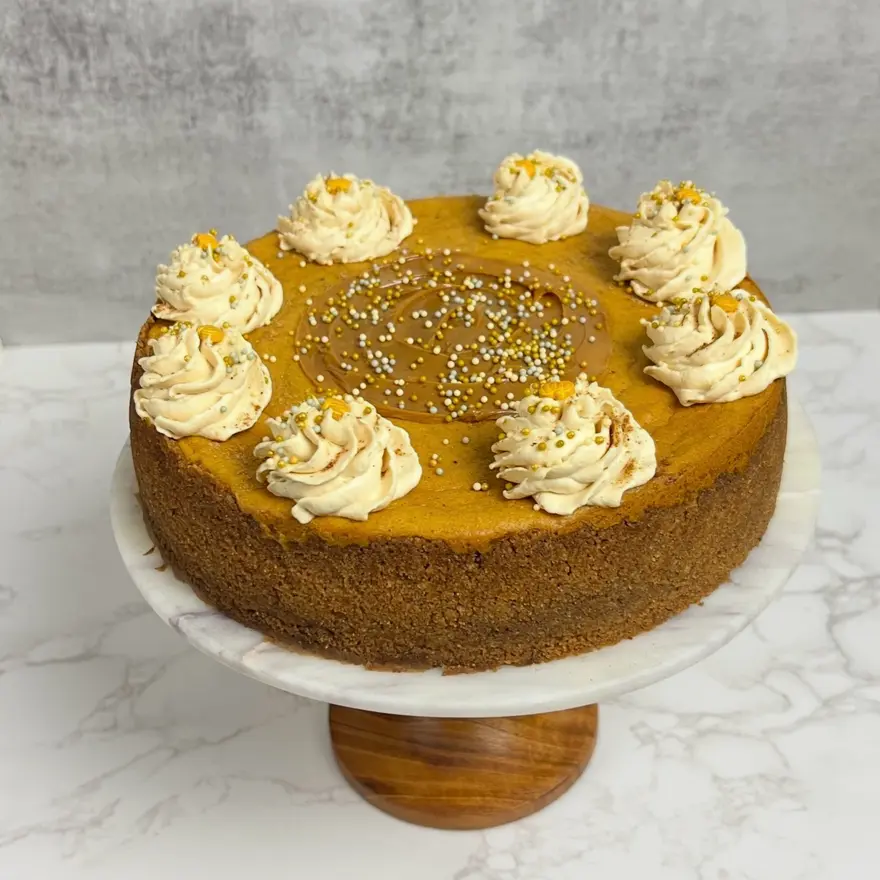 creation thumb for Gerösteter Kürbis, Dulce de Leche & Gewürz-Cheesecake
