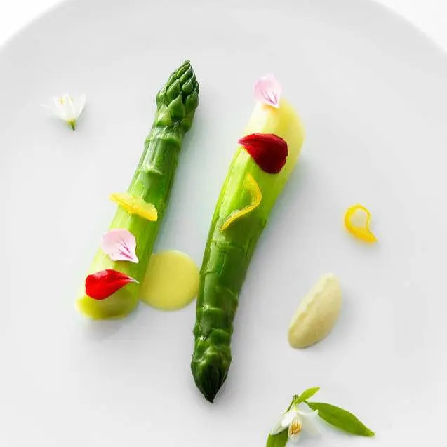 creation thumb for Asparagus with almonds and citrus