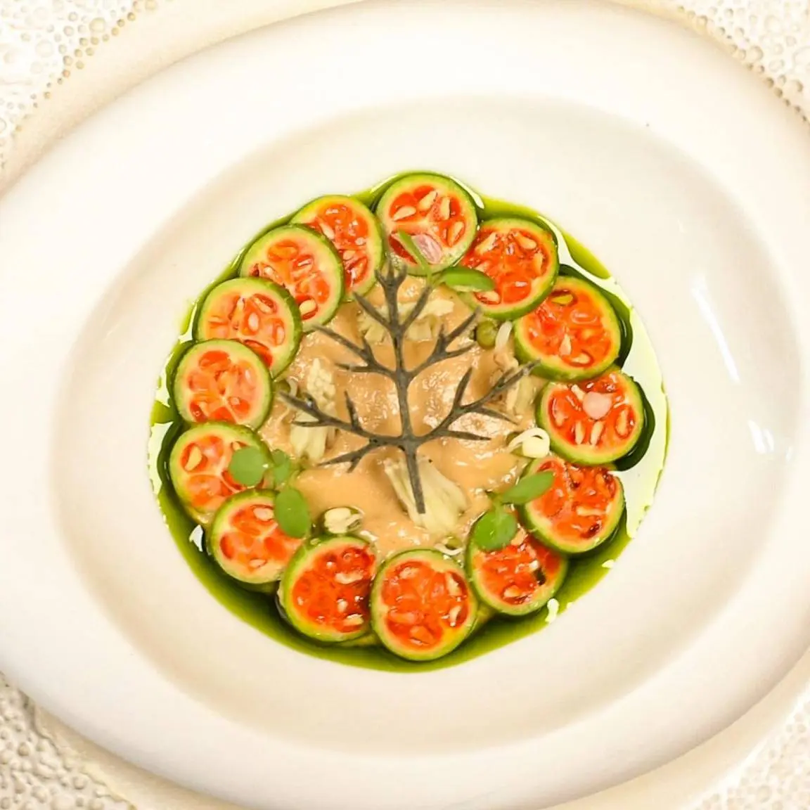 creation thumb for • Tender Jackfruit Cream with Ivy gourd
