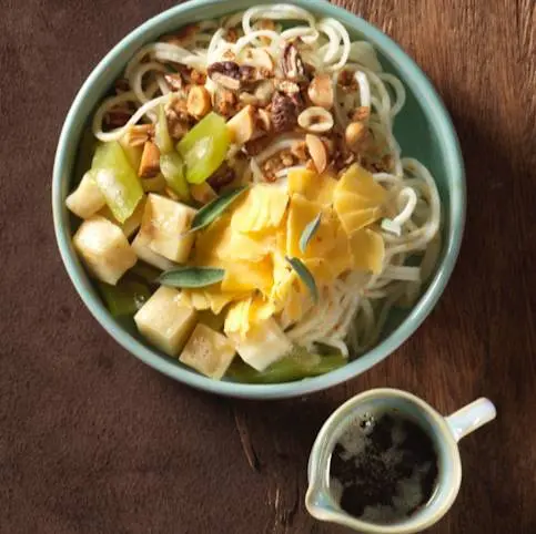 creation thumb for celery/noddles/ceddar/granola/brown butter