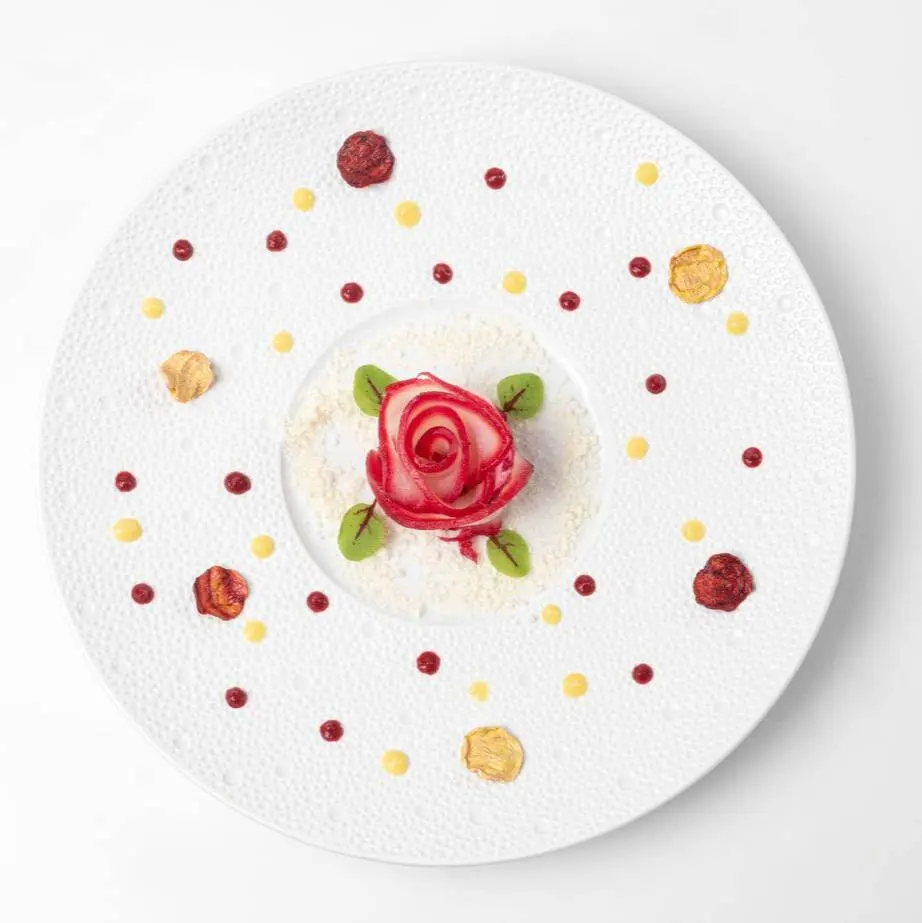creation thumb for Codfish Flower Brandade and Beetroots