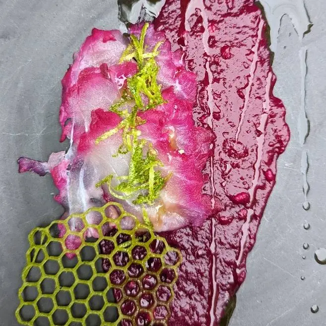creation thumb for Carpaccio de Lubina Ike Jime Envejecido en Granada