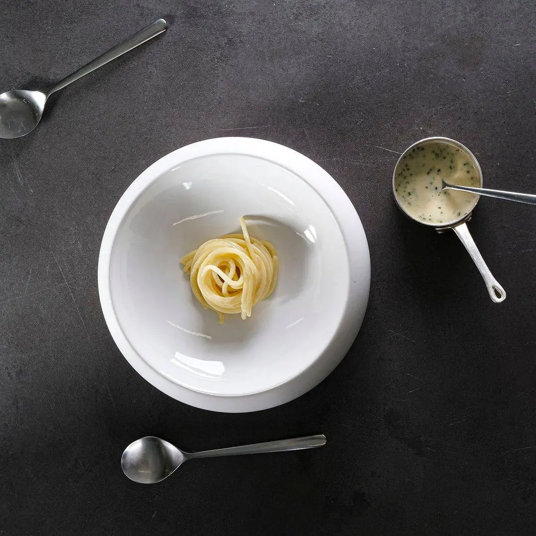 creation thumb for Spaghettone, Shellfish Butter, Candied Fruit, Chives &Caviar