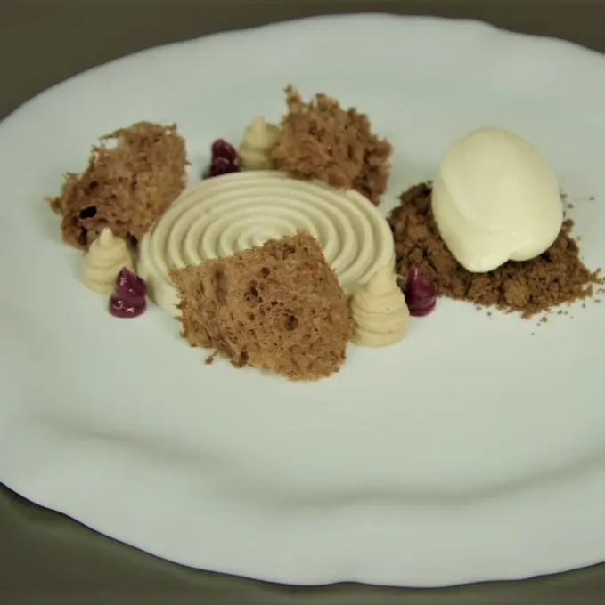 creation thumb for Chestnut, Grape, Pannacotta Spiral & Meringue Gelato