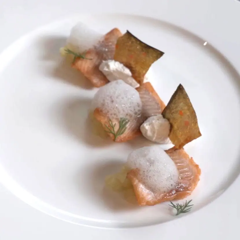 creation thumb for Smoked Tea Arctic Char & Green Apple